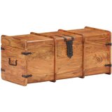  Škrinja za pohranu 90 x 40 x 40 cm od masivnog bagremovog drva | shoptok.hr