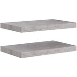 Maison Chic 2 kosi Stenske Police - Viseče police betonsko sive 50x23x3,8 cm MDF, (21794000) | Shoptok.si