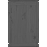 vidaXL Zaboj za perilo siv 88,5x44x66 cm trdna borovina | Shoptok.si