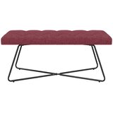  Klupa s gumbastim tkanjem Vinska crvena 110 x 40 x 46 cm | shoptok.hr