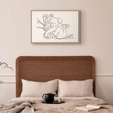  Slika - Quiet Charm of Nature (1-part) - Sleeping Koala in Black and White 120x80 U prirodnom drvenom okviru | shoptok.hr