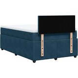  s oprugama i madracem plavi 120 x 200 cm baršun | shoptok.hr