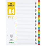  Pregradni karton a4 1-31 levia pvc 009263 LEVIA | Shoptok.si