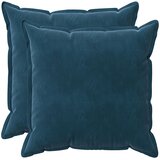  Presvlaka za jastuk 2 pcs HOUTEN Plava 80 x 80 cm Baršun | shoptok.hr