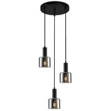  ITALUX PND-65342-3A-BK+SG - Luster na sajli SANTIA 3xE27/40W/230V crna | Eponuda.com