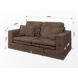 Ropez Tamno smeđa sofa 196 cm Nora – | shoptok.hr