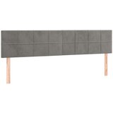  Krevet box spring s madracem LED svjetlosivi 160x200 cm baršun | shoptok.hr