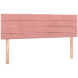  LED uzglavlje ružičasto 144x5x78/88 cm baršunasto | shoptok.hr