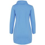 Pri Thin long sweatshirt with a diagonal zipper and a BEATA neck warmer | Shoptok.si