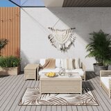 vidaXL Zunanja preproga rjava in bela 80x150 cm dvostranski dizajn Cene