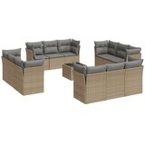  13-dijelni set vrtnih sofa s jastucima poliratan Bež | shoptok.hr
