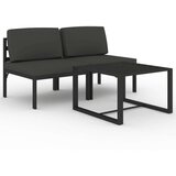  3-dijelna vrtna garnitura s jastucima aluminijska antracit | shoptok.hr