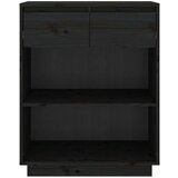  Konzolna omarica črna 60x34x75 cm trdna borovina, (20656486) | Shoptok.si