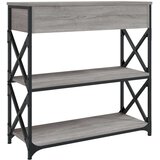  Konzolni stol siva boja hrasta 75x28x75 cm konstruirano drvo | shoptok.hr
