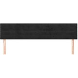  Posteljno vzglavje 2 kosa črn 80x5x78/88 cm žamet, (20933795) | Shoptok.si