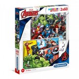Clementoni Marvel Maščevalci Supercolor Sestavljanka 2-v-1 2x60-delna - | Shoptok.si