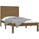  Za krevet od masivnog drva smeđa boja meda 100 x 200 cm | shoptok.hr