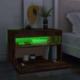 TV ormarić s LED svjetlima boja dimljenog hrasta 60x35x40 cm | shoptok.hr