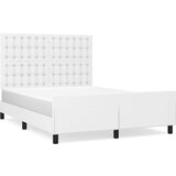 Posteljni okvir z vzglavjem bel 140x200 cm umetno usnje, (20903990) | Shoptok.si