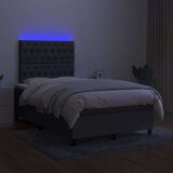  Box spring s madracem LED tamnosivi 120 x 200 cm tkanina | shoptok.hr