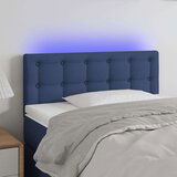 LED posteljno vzglavje modro 90x5x78/88 cm blago, (20954388) | Shoptok.si