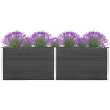  Povišena vrtna gredica 200 x 100 x 91 cm WPC siva | shoptok.hr