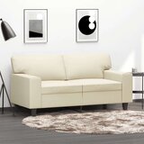  Dvosjed od tkanine krem 120 cm od umjetne kože | shoptok.hr