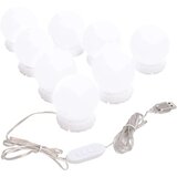  Stensko ogledalo z LED lučkami okroglo steklo, (20798367) | Shoptok.si