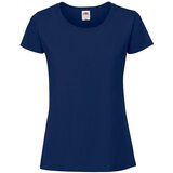 Fruit Of The Loom Granatowa koszulka damska Iconic 195 Ringspun Premium Premium | shoptok.hr