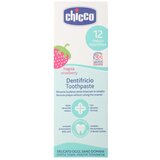 Chicco Oral Care Toothpaste zobna pasta za otroke okus Strawberry (Sanitising Action in the Oral Cavity, No Fluoride) 50 ml | Shoptok.si