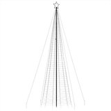 vidaXL Osvetljena novoletna jelka s konicami 1534 LED barvita 500 cm | Shoptok.si