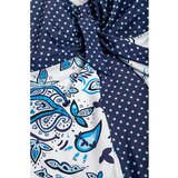 Fenzy Plus Size Enodelne Kopalke S Potiskom, Modre | Shoptok.si
