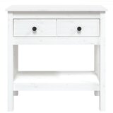  Konzolni stol bijeli 75 x 35 x 75 cm od masivne borovine | Eponuda.ba