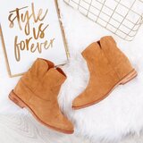 Resti Cowboy boots on an indoor wedge in camel Bluestone - Footwear 1 | shoptok.hr