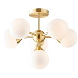  Endon 76501 - Zlatni luster na štangu OSCAR 6xG9/5W/230V | Eponuda.com