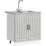  Kuhinjski ormarić za sudoper Lucca 2 pcs Betonski sivi | shoptok.hr