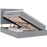 LED krevet za pohranu s madracem Svjetlosiva 140 x 200 cm | Shoptok.si