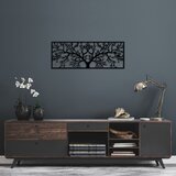 Wallity Zidna dekoracija Tree-268, 30x82 cm, 1.5 mm, Crna Cene