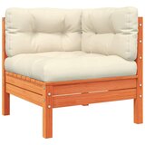  11-dijelni set vrtnih sofa s jastucima voštano smeđi borovine | shoptok.hr