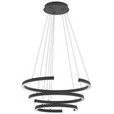 Eglo 390532 - led prigušiva viseća lampa na sajli labonete LED/50W/230V crna + daljinski upravljač | Eponuda.com