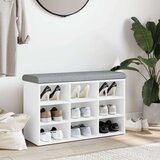 vidaXL Klop za čevlje bela 82x32x50 cm inženirski les | Shoptok.si