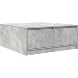 vidaXL stol za kavu s ladicama beton sivi 100x100x40 cm | shoptok.hr