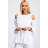 Fasardi White blouse with exposed shoulders | shoptok.hr