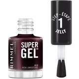 Rimmel London Super Gel gel lak za nohte brez uporabe UV/LED lučke odtenek 013 Acai Smoothie 12 ml | Shoptok.si
