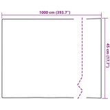  Statička folija za prozore Frosted siva 45 x 1000 cm PVC | shoptok.hr
