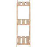  Stalak za pohranu s 3 razine 60 x 28,5 x 90 cm masivna borovina | shoptok.hr
