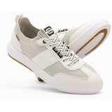 Ombre Men's slip-on structured fabric sneakers - sand | Shoptok.si