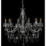 x Luster s perlama srebrni 12 žarulja E14 | shoptok.hr