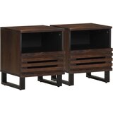  Noćni ormarići 2 kom 40 x 34 x 46 cm od masivnog drva manga | shoptok.hr