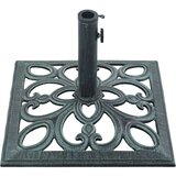 vidaXL Stalak za suncobran zeleni 12 kg 49 cm od lijevanog željeza | shoptok.hr